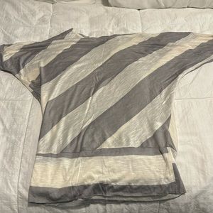 Off shoulder striped top